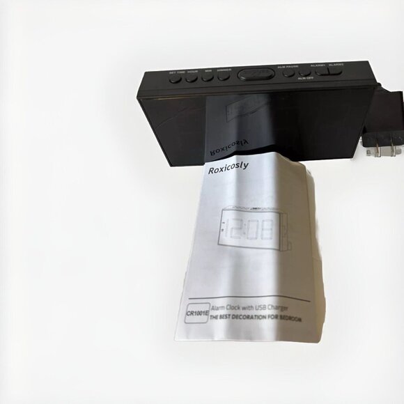 Digital Alarm Clock with USB Charger, Loud Large Display for Heavy Sleepers NEW - Picture 12 of 12